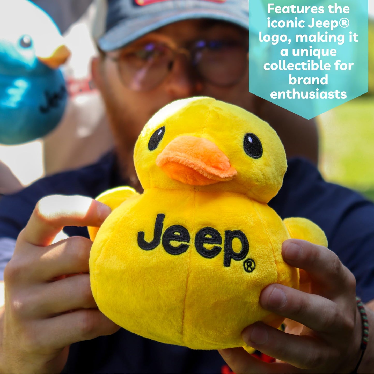 Jeep Text Logo Duck Plush - Yellow Licensed Jeep Gift