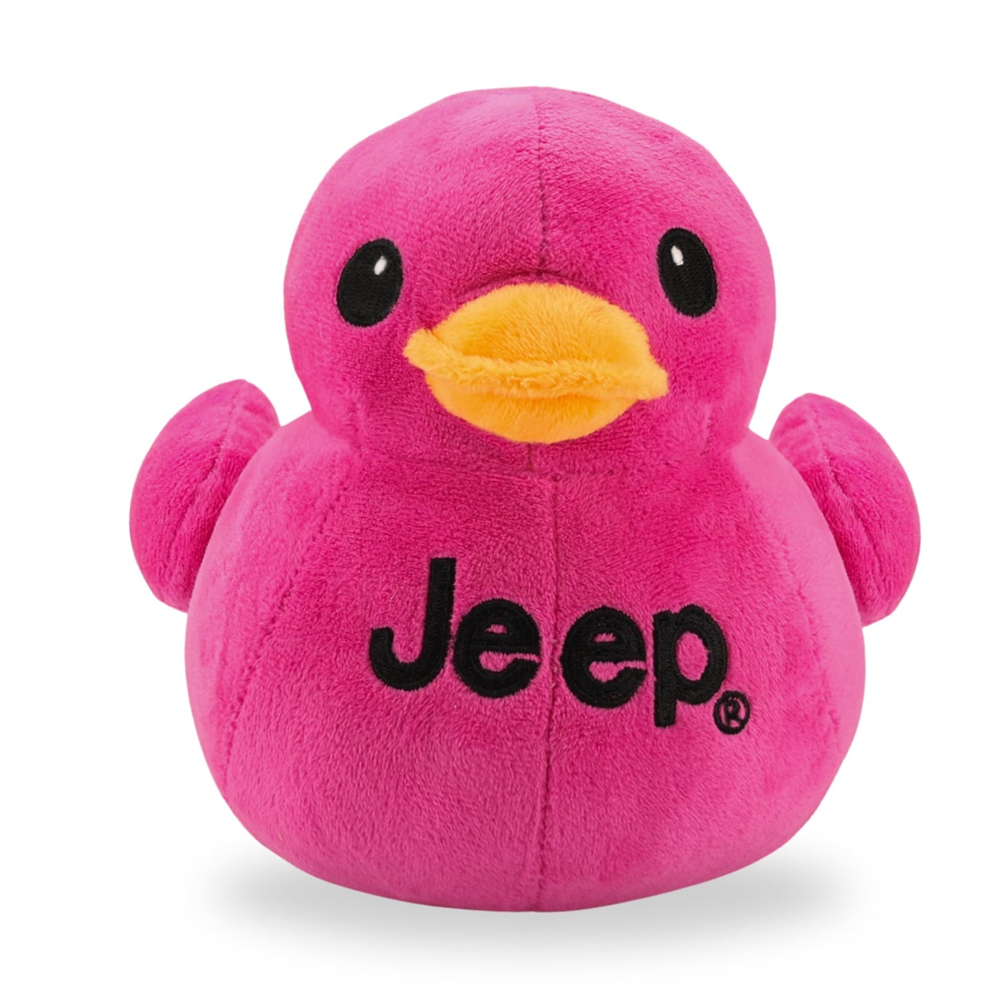 Jeep Text Logo Plush Duck Pink – Licensed Jeep Collectible by Detroit Shirt Company