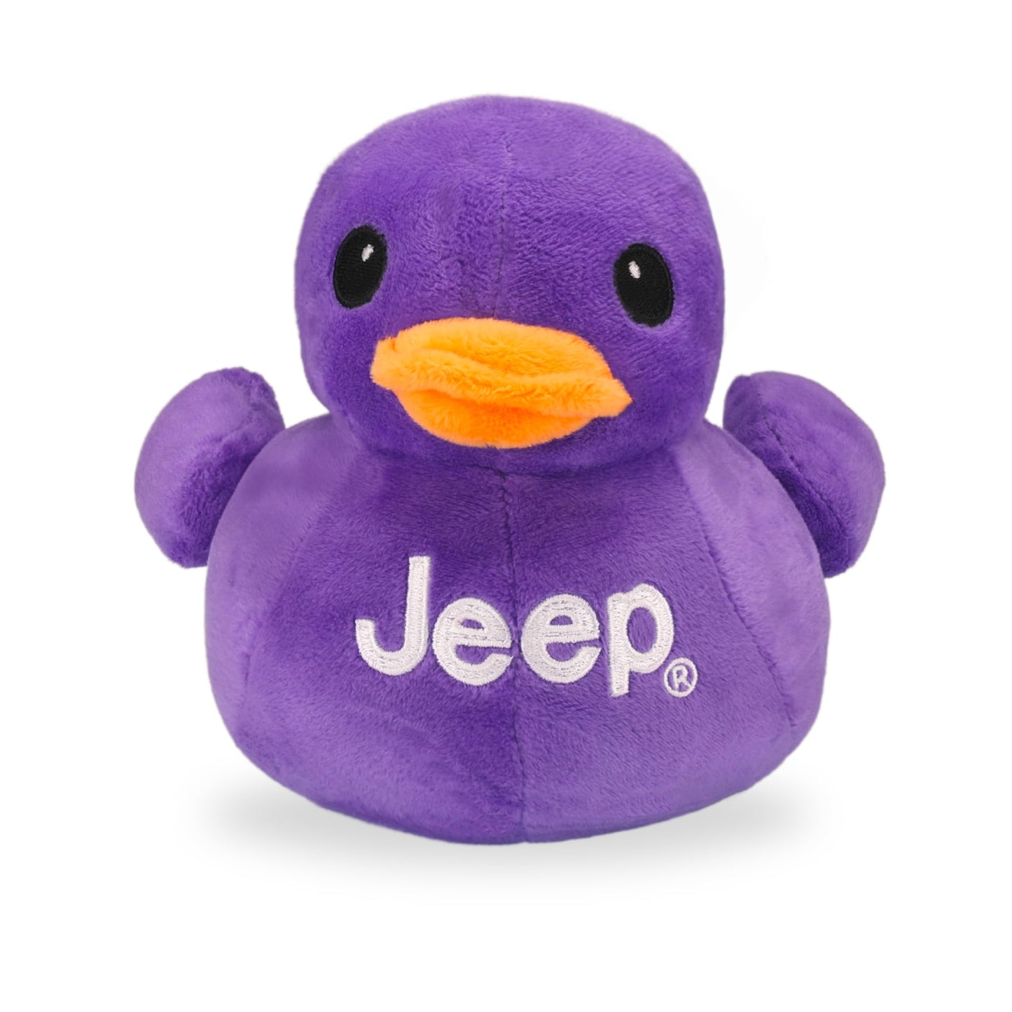 Jeep Text Logo Plush Duck Purple – Collectible Jeep Fan Stuffed Animal | Detroit Shirt Co.