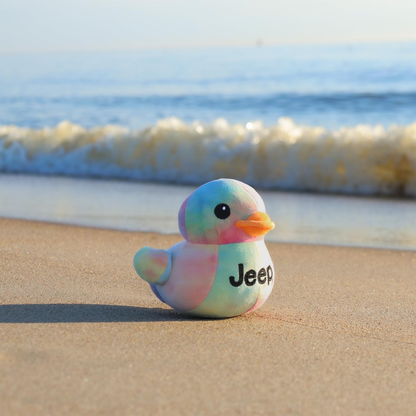 Jeep Text Logo Stuffed Animal Plush Duck Tie Dye – Detroit Shirt Co Exclusive
