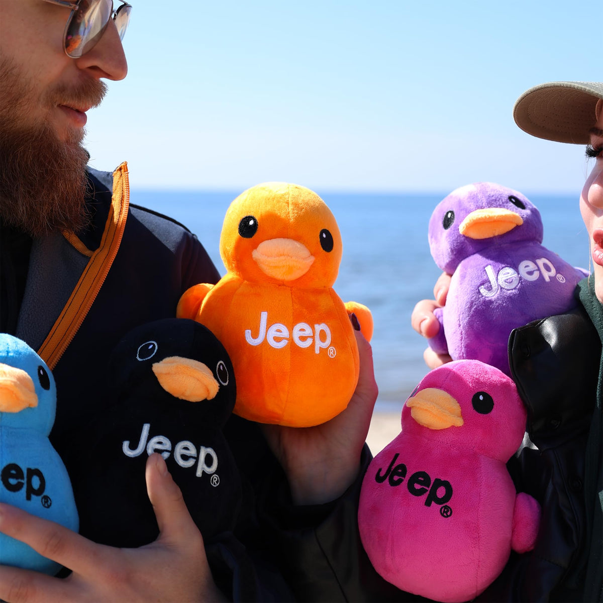 Jeep Text Logo Plush Duck Orange - You’ve Been Ducked (7-inch)