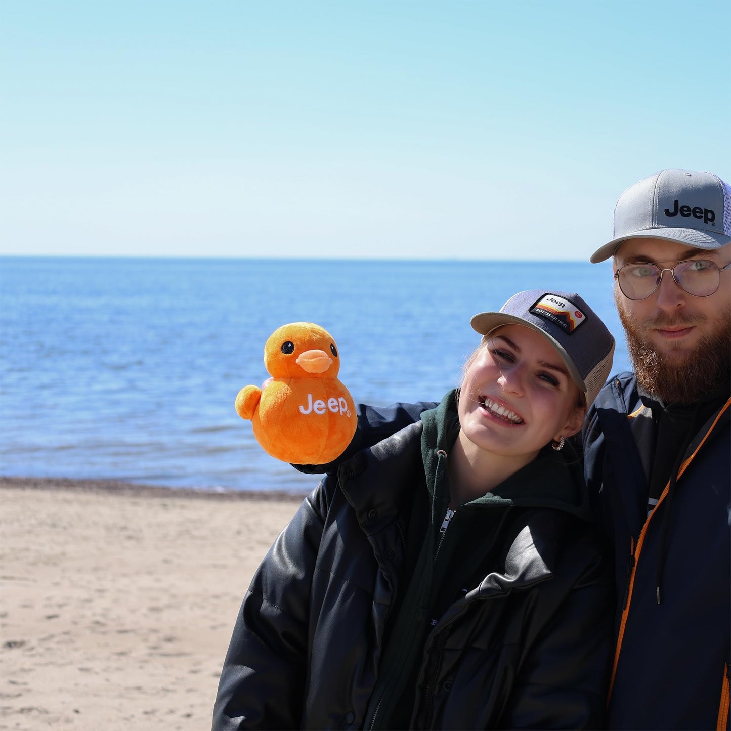 Jeep Text Logo Plush Duck Orange - You’ve Been Ducked (7-inch)