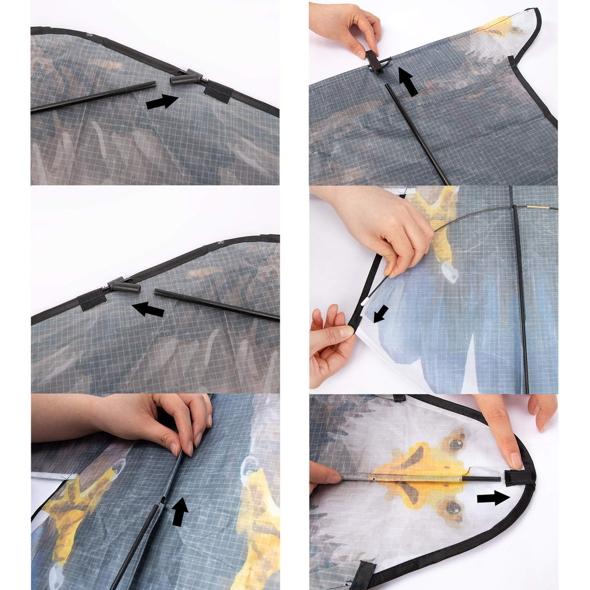 JEKOSEN Bald Eagle Kite 32x70in – Easy Single-Line Flight for Beach & Park