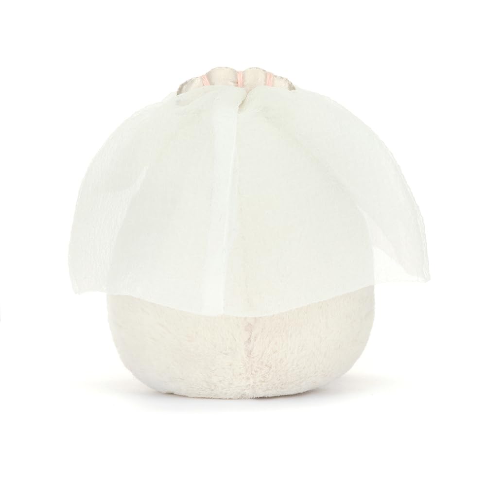 Jellycat Amuseables Boiled Egg Bride Plush Toy – 5.5 in | Wedding Gift
