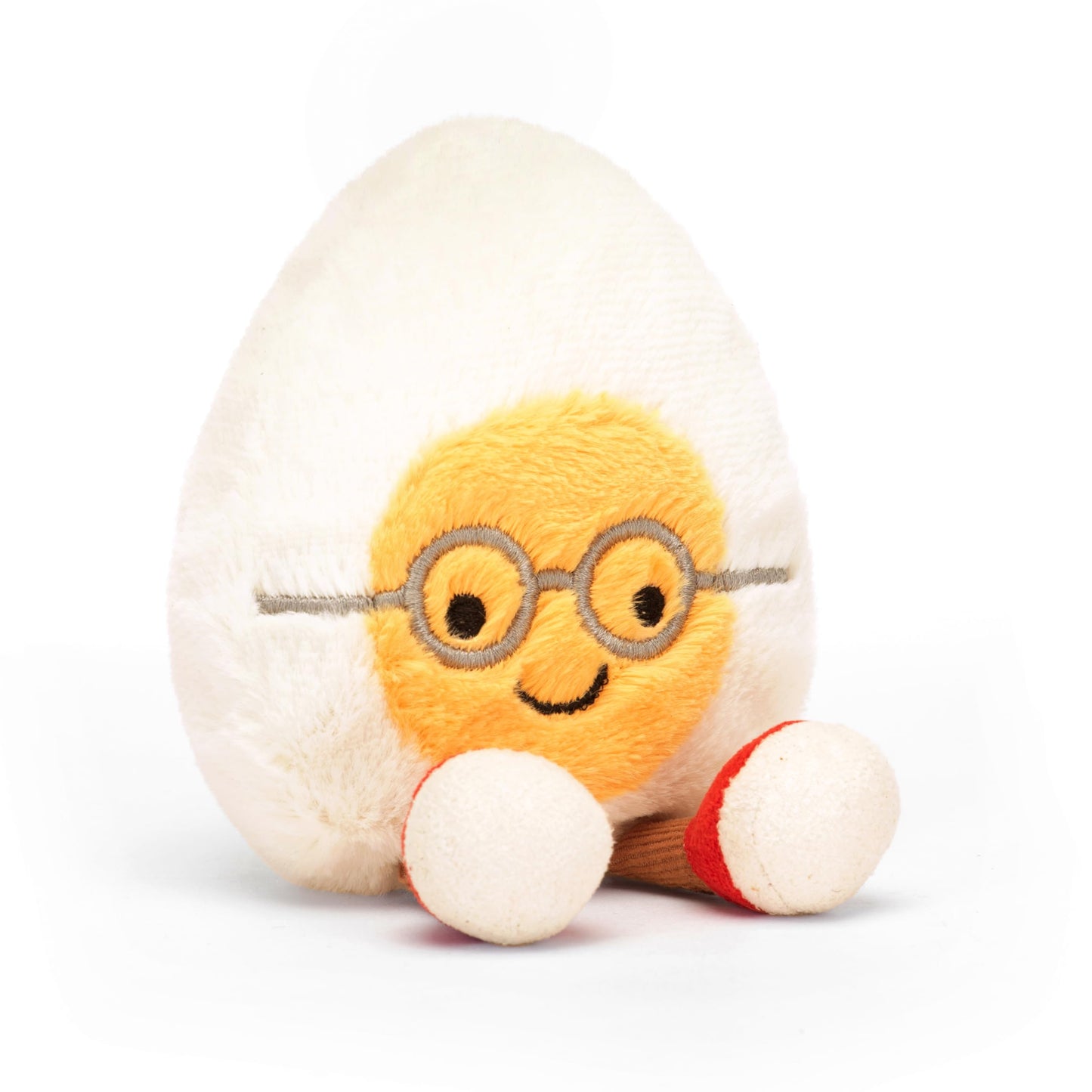 Jellycat Amuseables Boiled Egg Geek Plush Toy – Small 5.5 Inches