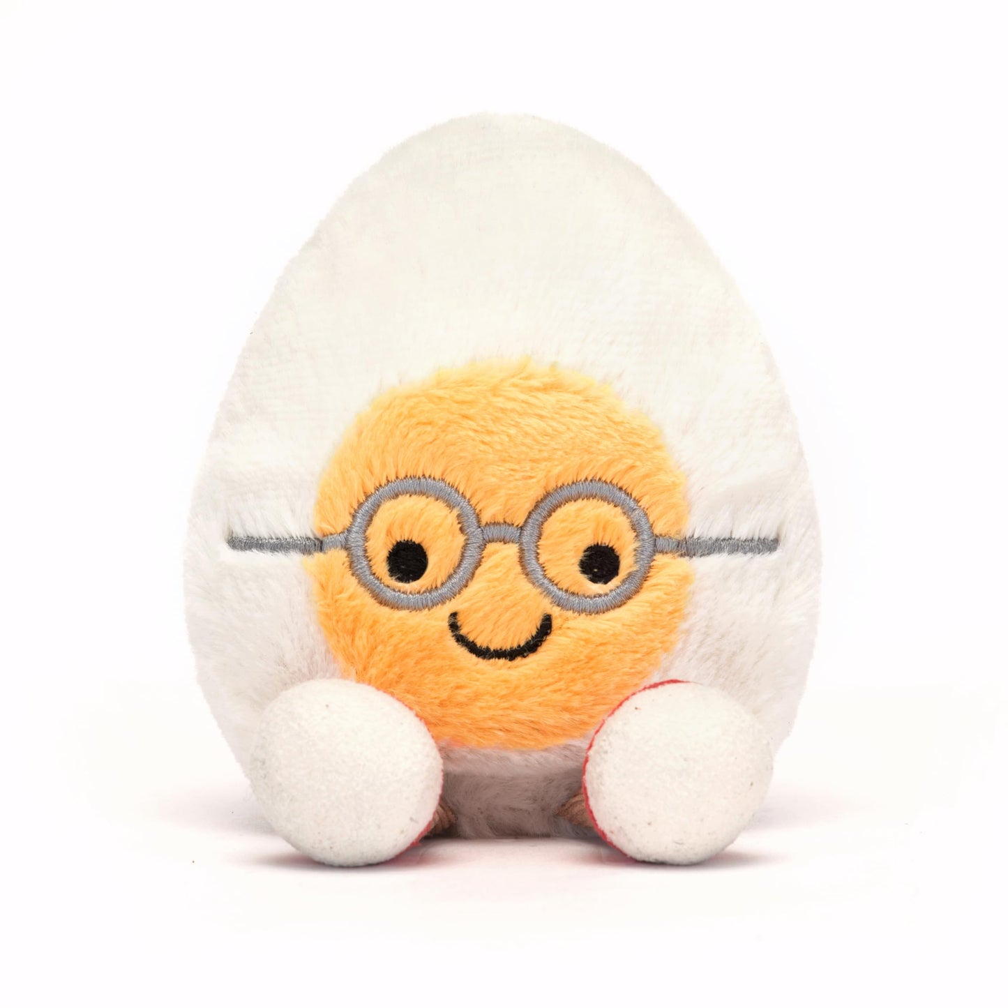 Jellycat Amuseables Boiled Egg Geek Plush Toy – Small 5.5 Inches