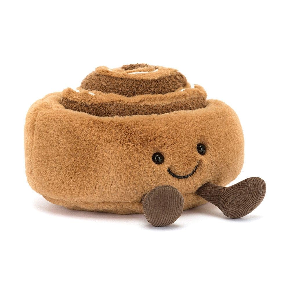 Jellycat Amuseables Cinnamon Bun Plush - Cozy, Cuddly Toy for Kids & Collectors