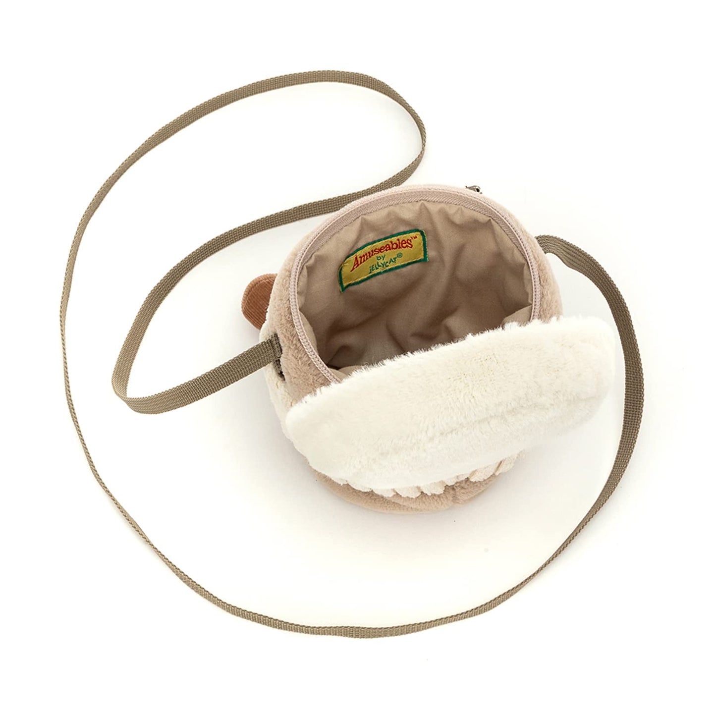 Jellycat Amuseables Coffee-To-Go Plush Bag, 8-Inch Crossbody Purse