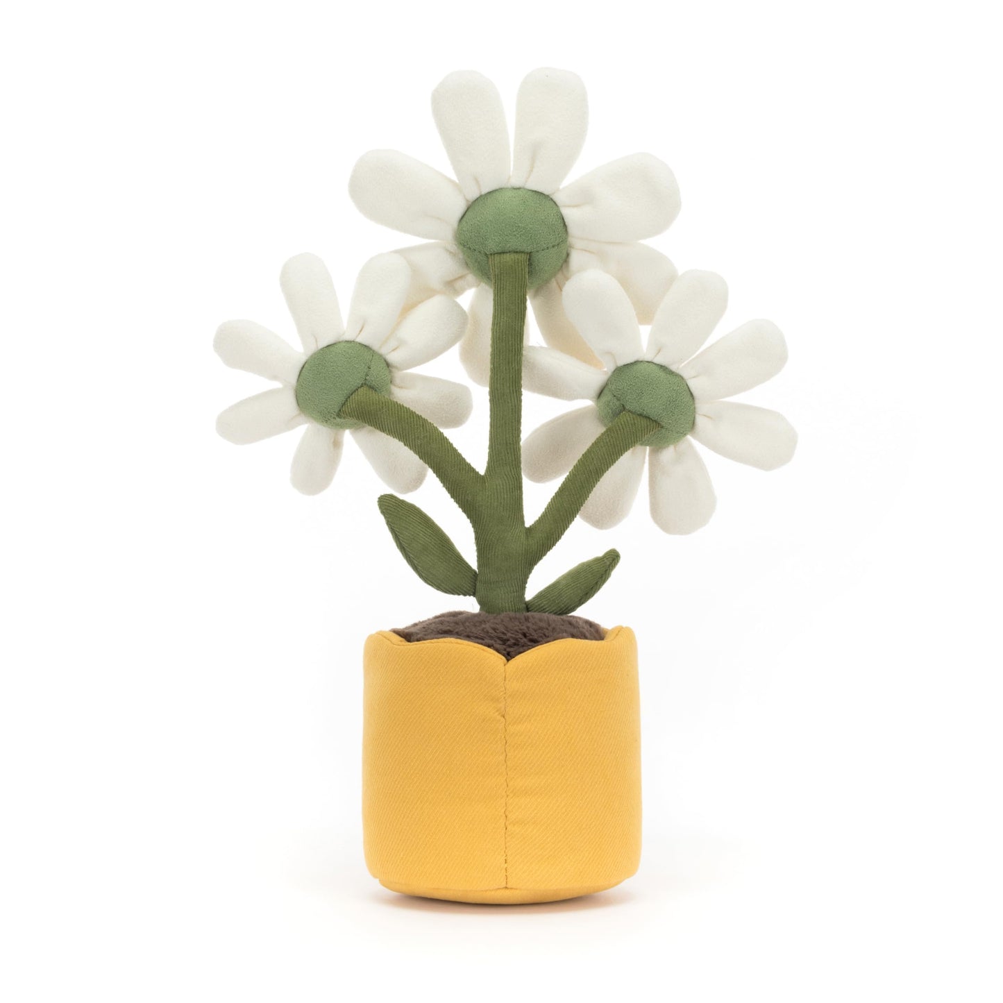 Jellycat Amuseables Daisy Pot Plush – 13-Inch Flower Plant Toy for Nursery Decor & Gift
