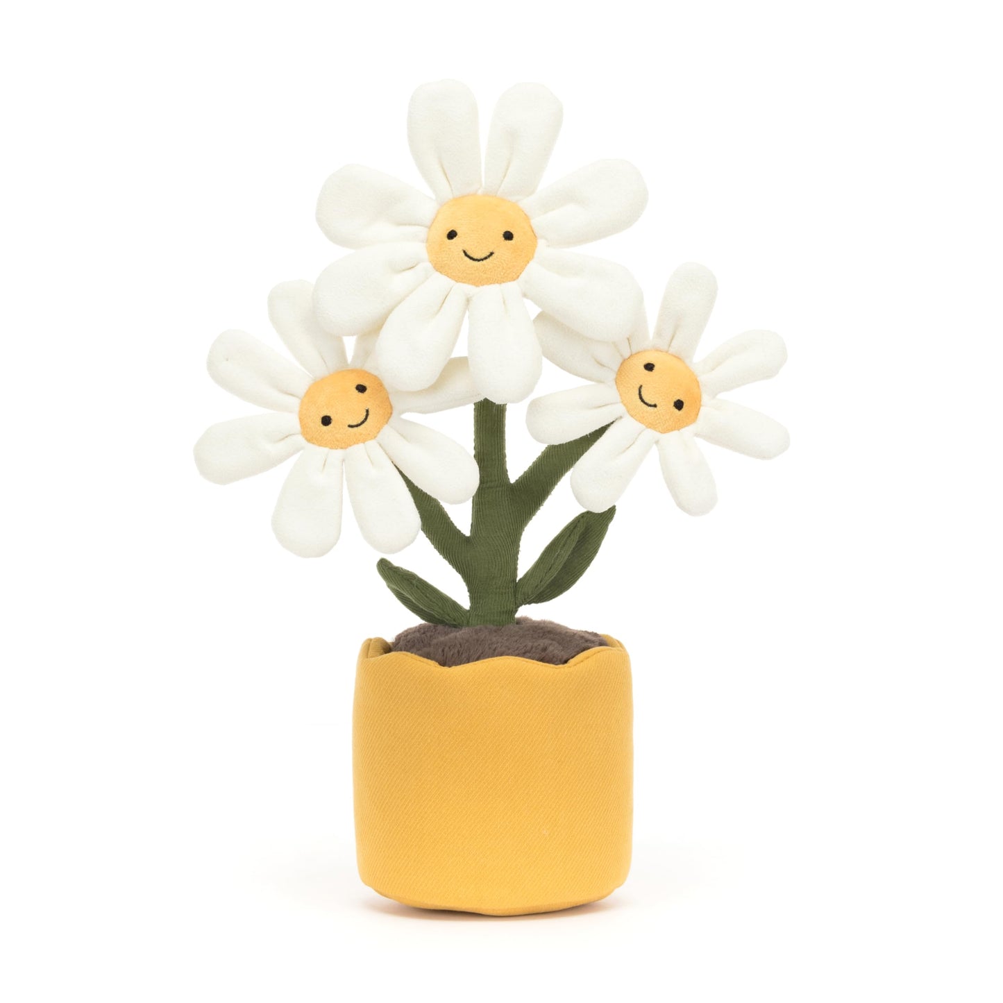 Jellycat Amuseables Daisy Pot Plush – 13-Inch Flower Plant Toy for Nursery Decor & Gift