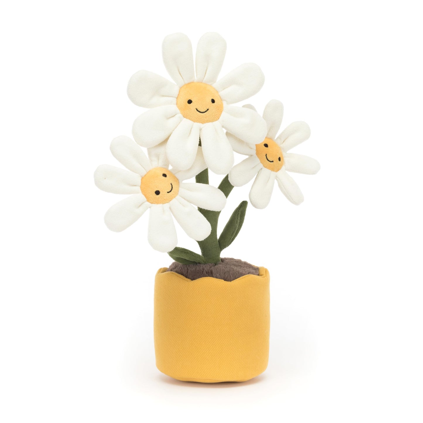 Jellycat Amuseables Daisy Pot Plush – 13-Inch Flower Plant Toy for Nursery Decor & Gift