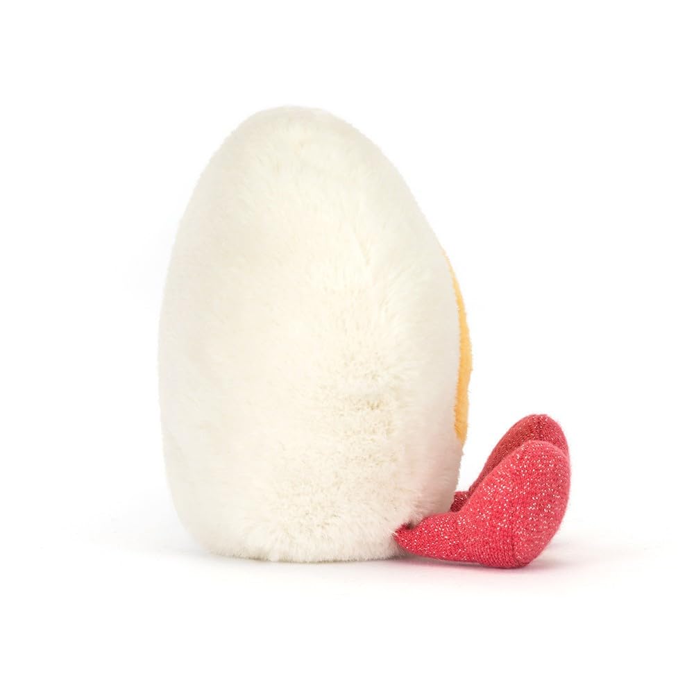 Jellycat Amuseables Heart Boiled Egg Plush – 3-Inch Sitting Height