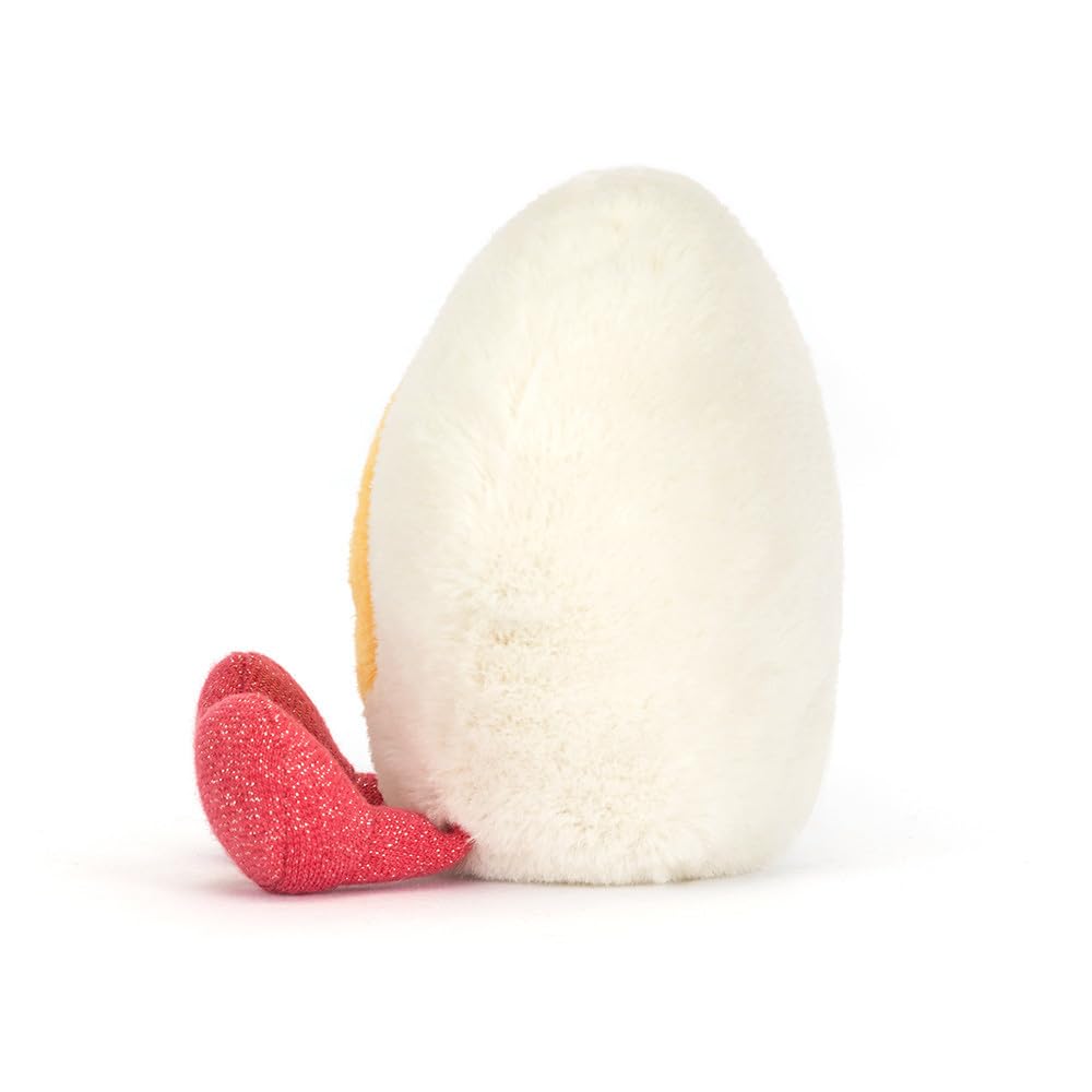 Jellycat Amuseables Heart Boiled Egg Plush – 3-Inch Sitting Height