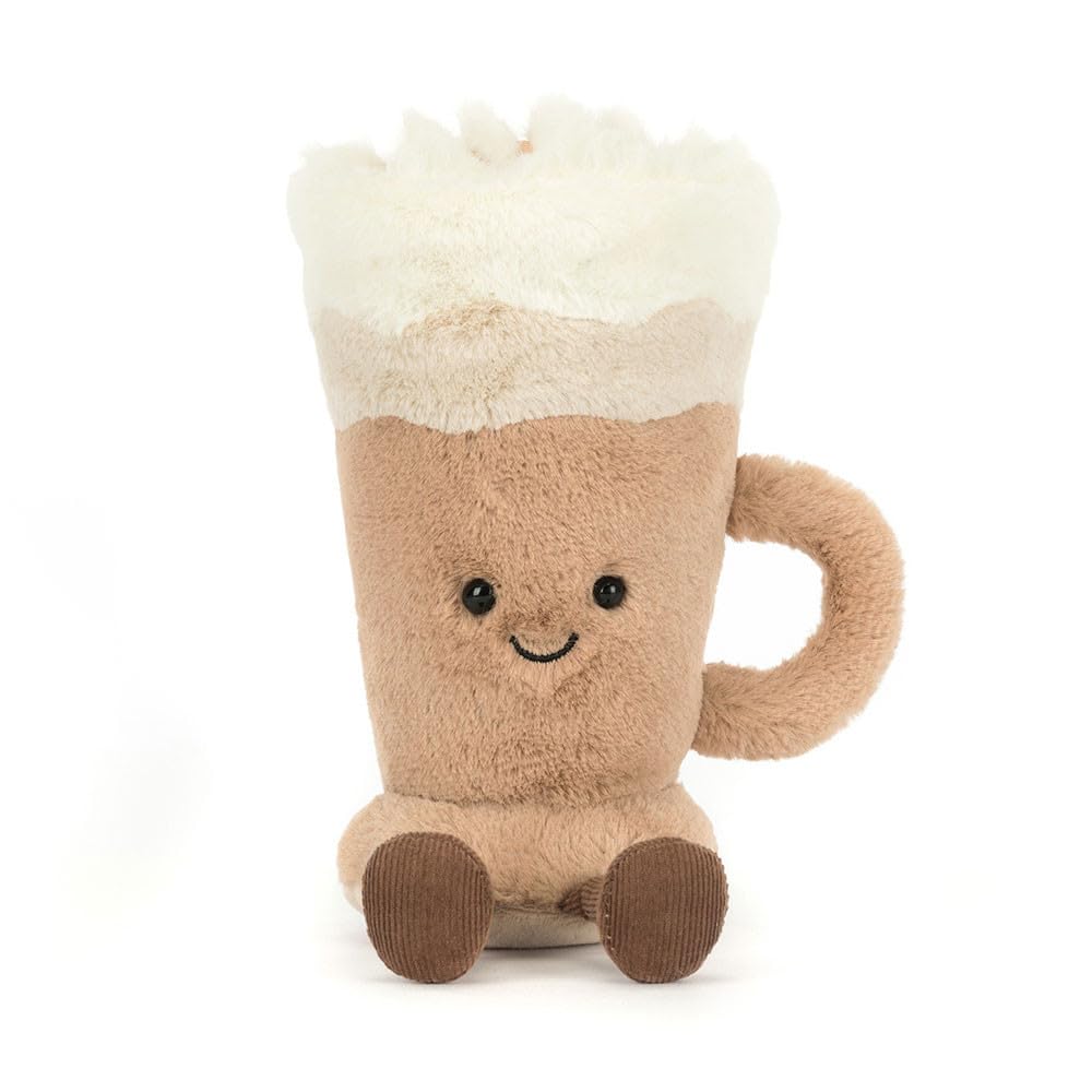 Amuseables Latte Plush by Jellycat – Soft Cafe-Themed Plush Toy