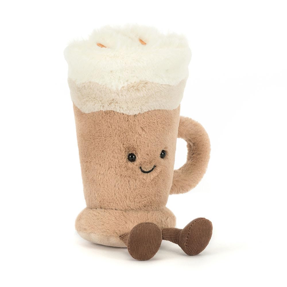 Amuseables Latte Plush by Jellycat – Soft Cafe-Themed Plush Toy
