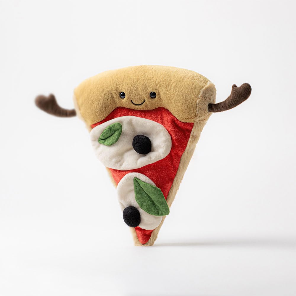Jellycat Amuseables Slice of Pizza Plush Toy – 9 Inches | Fun Food Plush Gift Idea