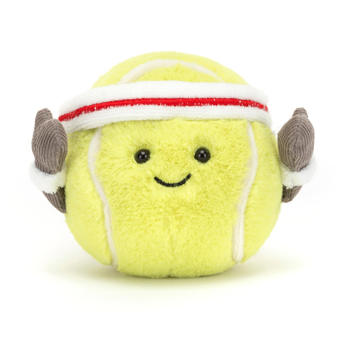 Jellycat Amuseables Tennis Ball Plush Toy, 3.5 in – Yellow Velvet Fur