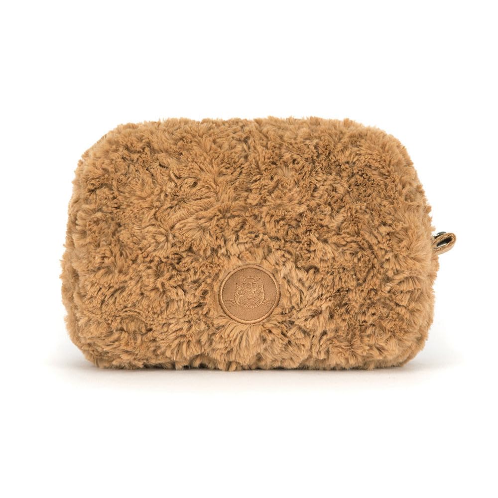Jellycat Bartholomew Bear Plush Pouch – Portable Plush Organizer for Kids
