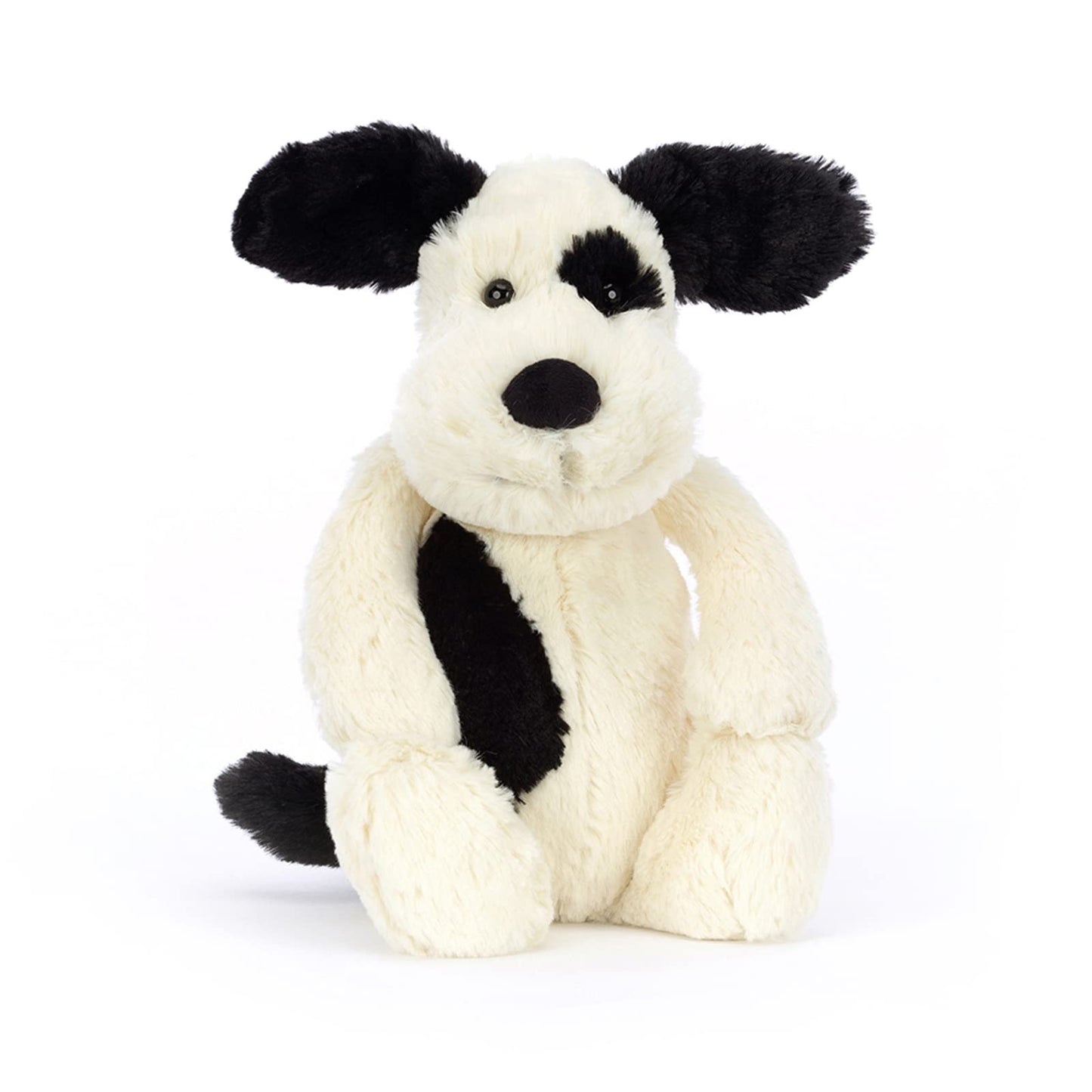 Jellycat Bashful Black & Cream Puppy Plush – 12-Inch Medium