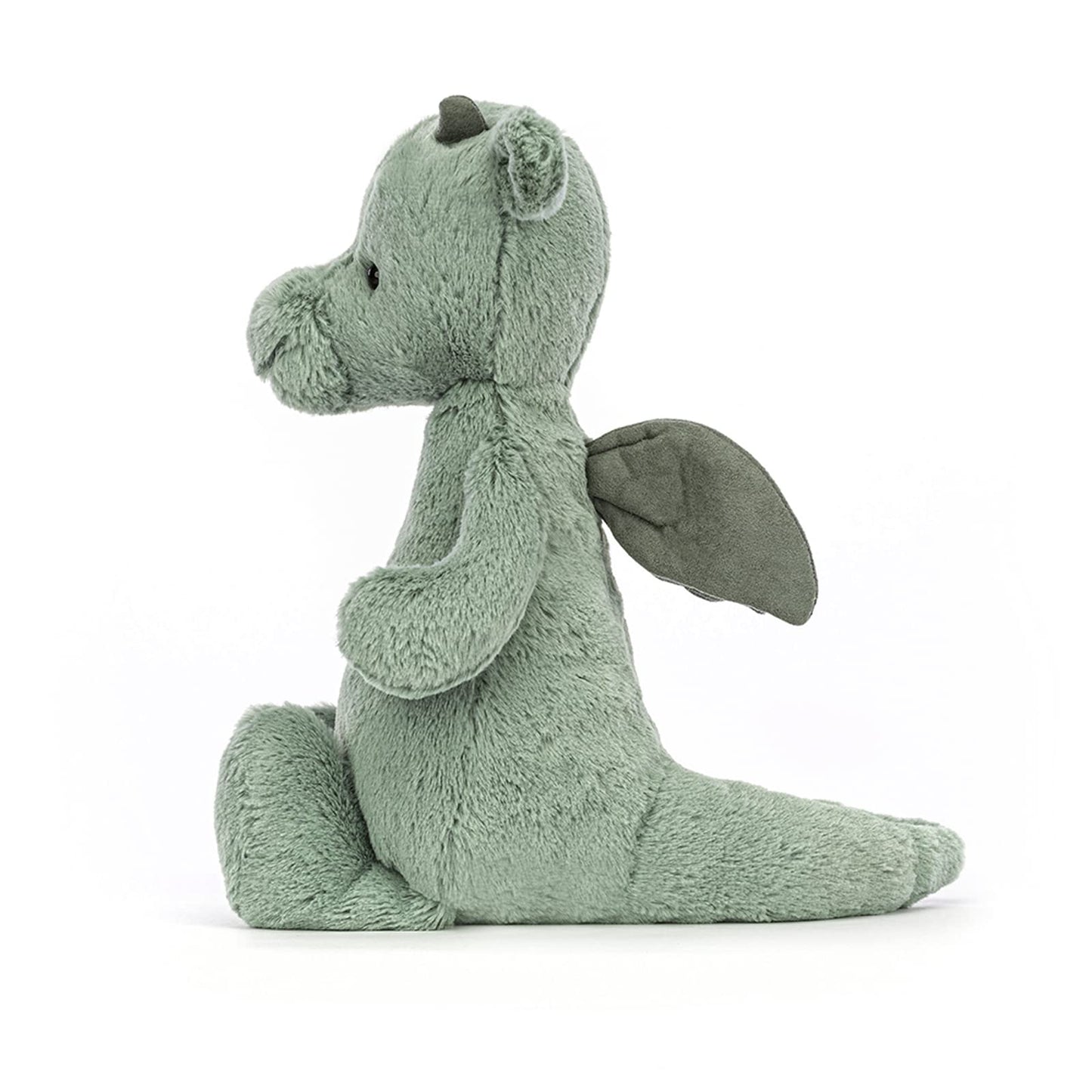 Jellycat Bashful Dragon Stuffed Animal – 12-Inch Sage Plush Toy
