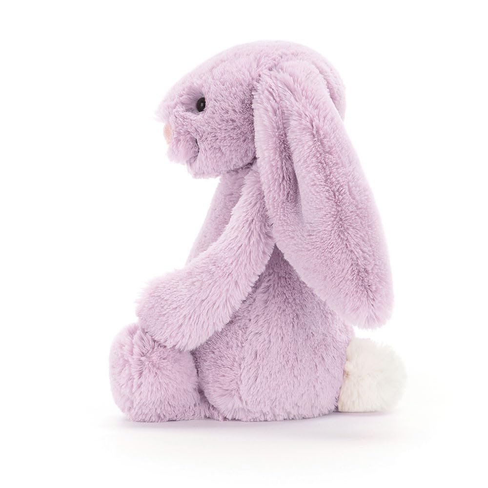 Jellycat Bashful Lilac Bunny - Medium 12-Inch Plush Toy | Soft Stuffed Animal