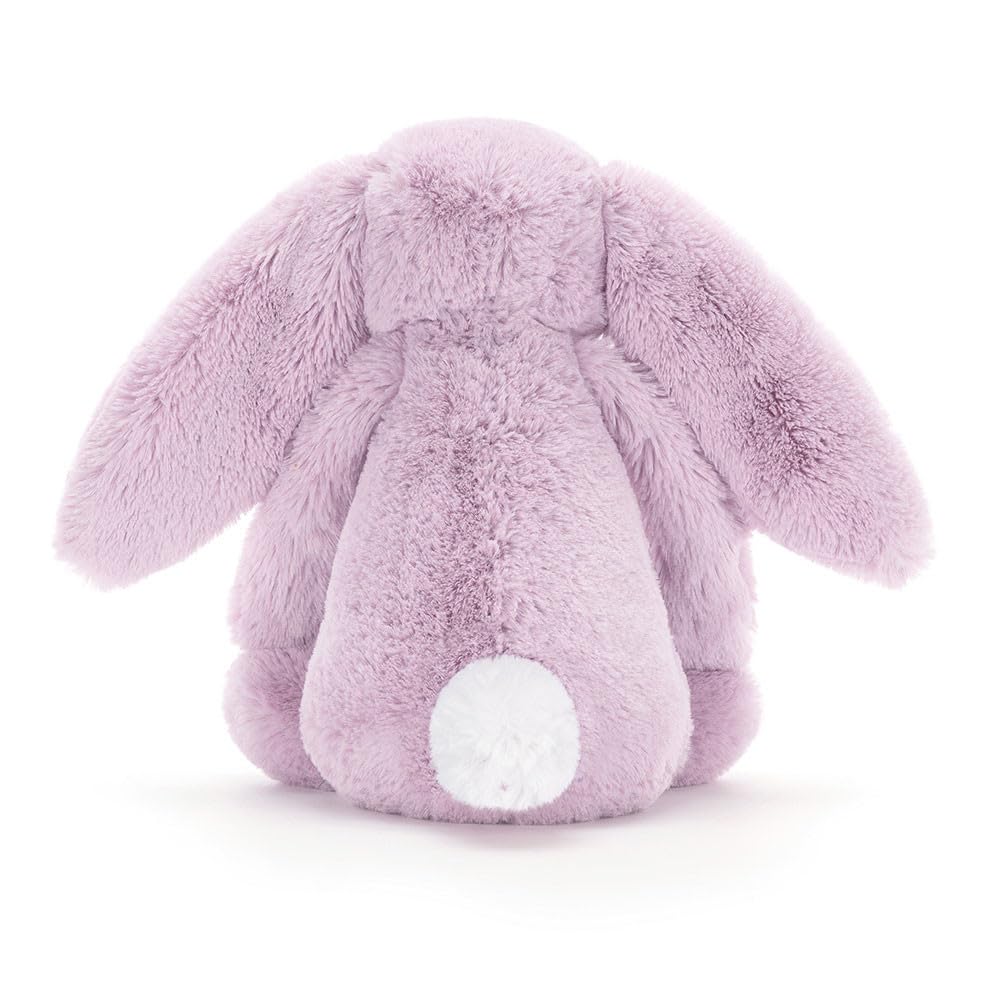 Jellycat Bashful Lilac Bunny - Medium 12-Inch Plush Toy | Soft Stuffed Animal