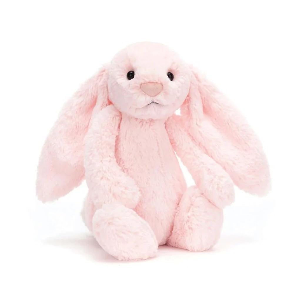 Jellycat Bashful Pink Bunny Medium Plush Toy – 31 cm Huggable Bunny