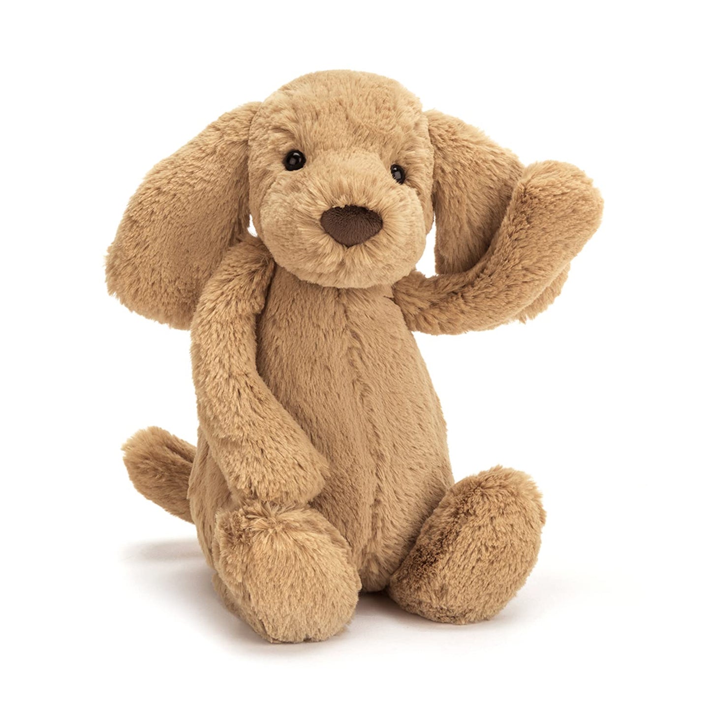 Jellycat Bashful Toffee Puppy Plush — 12-Inch Medium Stuffed Animal for Kids