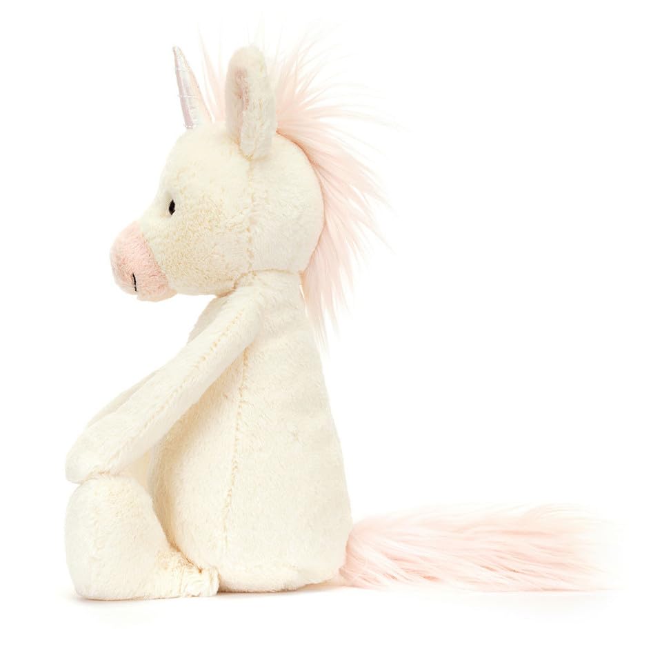 Jellycat Bashful Unicorn Little (Small) – Soft Plush Toy for Newborns & Kids