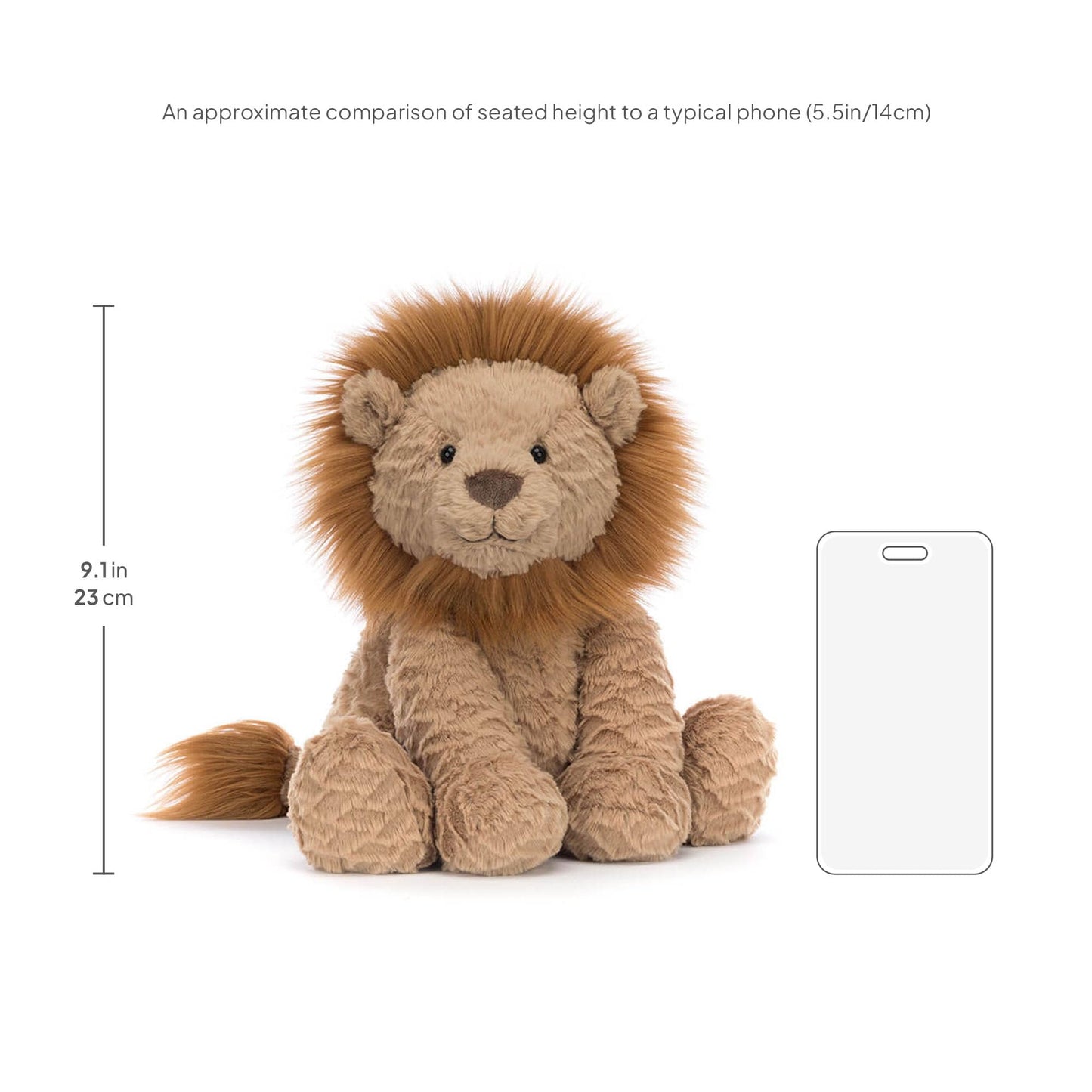 Jellycat Fuddlewuddle Lion Plush – 9in Stuffed Animal, Classic Gift