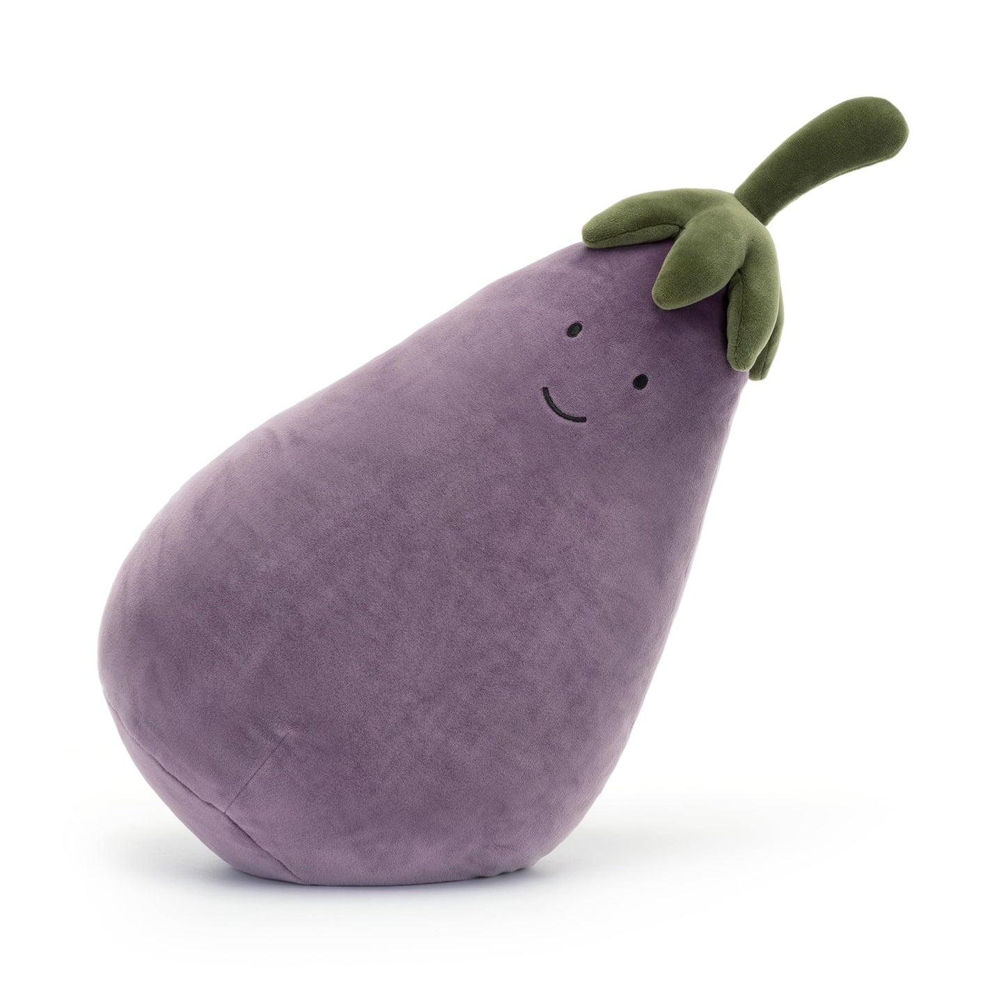 Jellycat Vivacious Vegetable Aubergine Plush Toy – Large 15.7-Inch Eggplant Plush for Cuddles