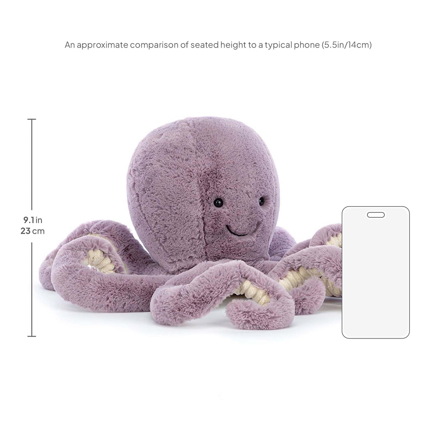 Jellycat Maya Octopus Plush – 10.6in Ocean Plush Toy, Huggable Sea Creature