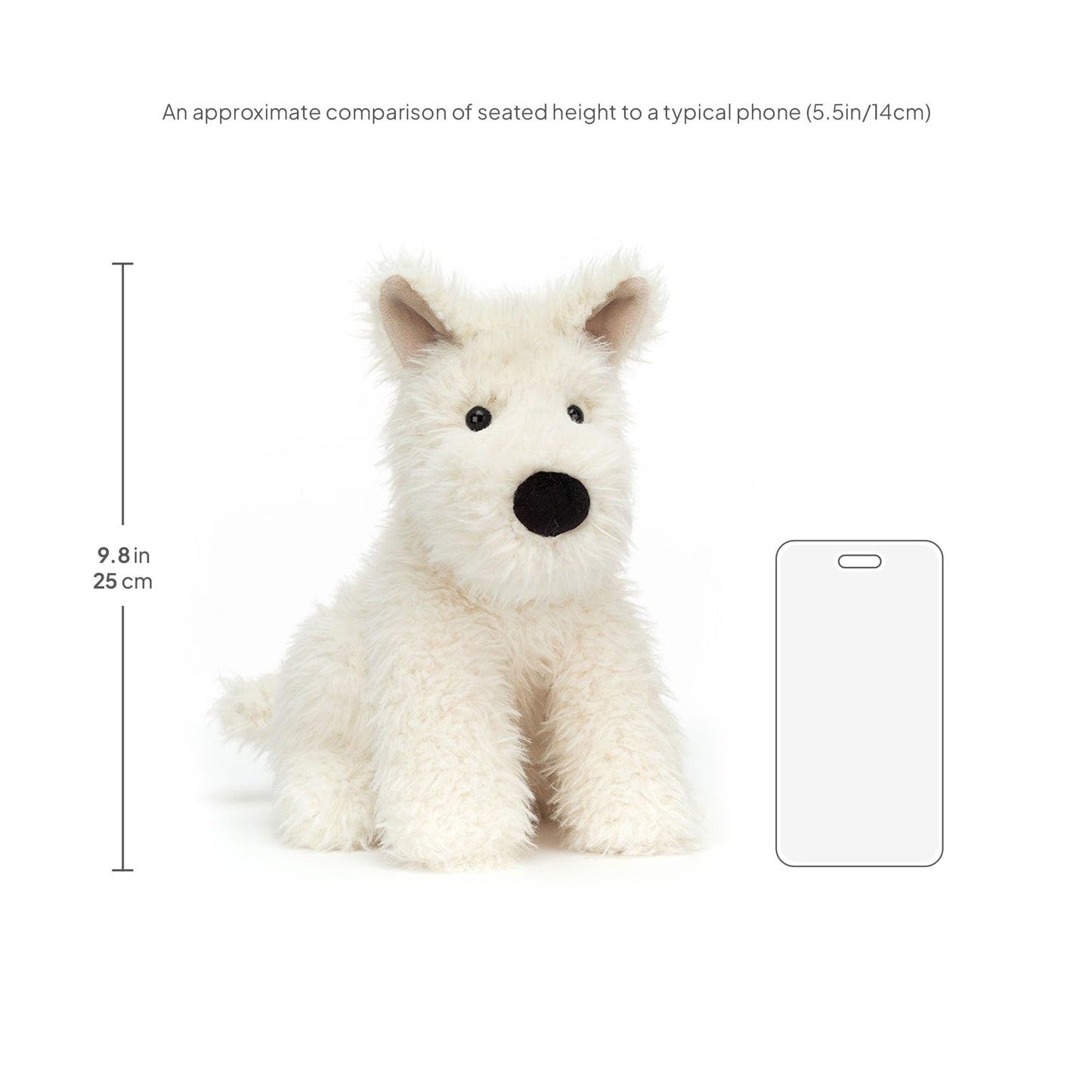 Jellycat Munro Scottie Dog – Medium Plush Toy (9.8 in)