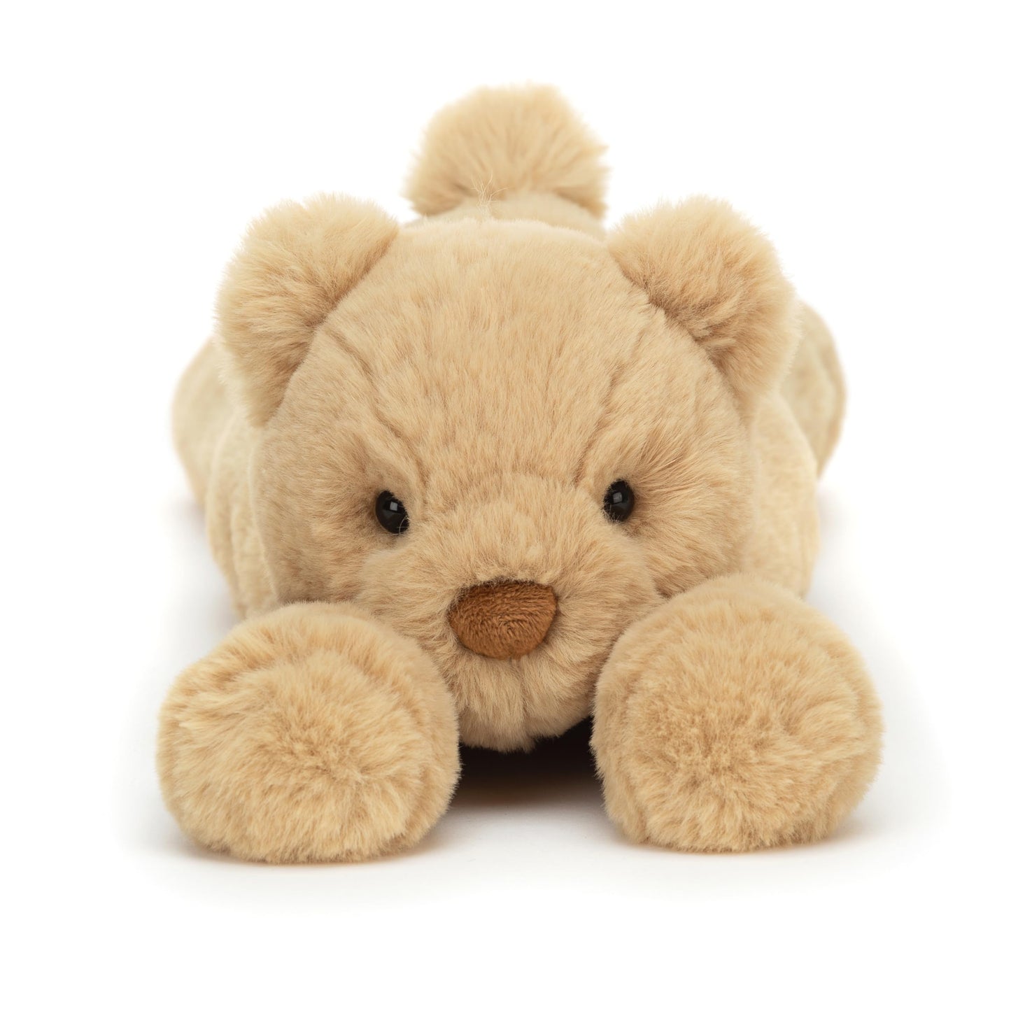 Jellycat Smudge Bear Medium Plush Toy – 9.5in Honey Fur Teddy Bear