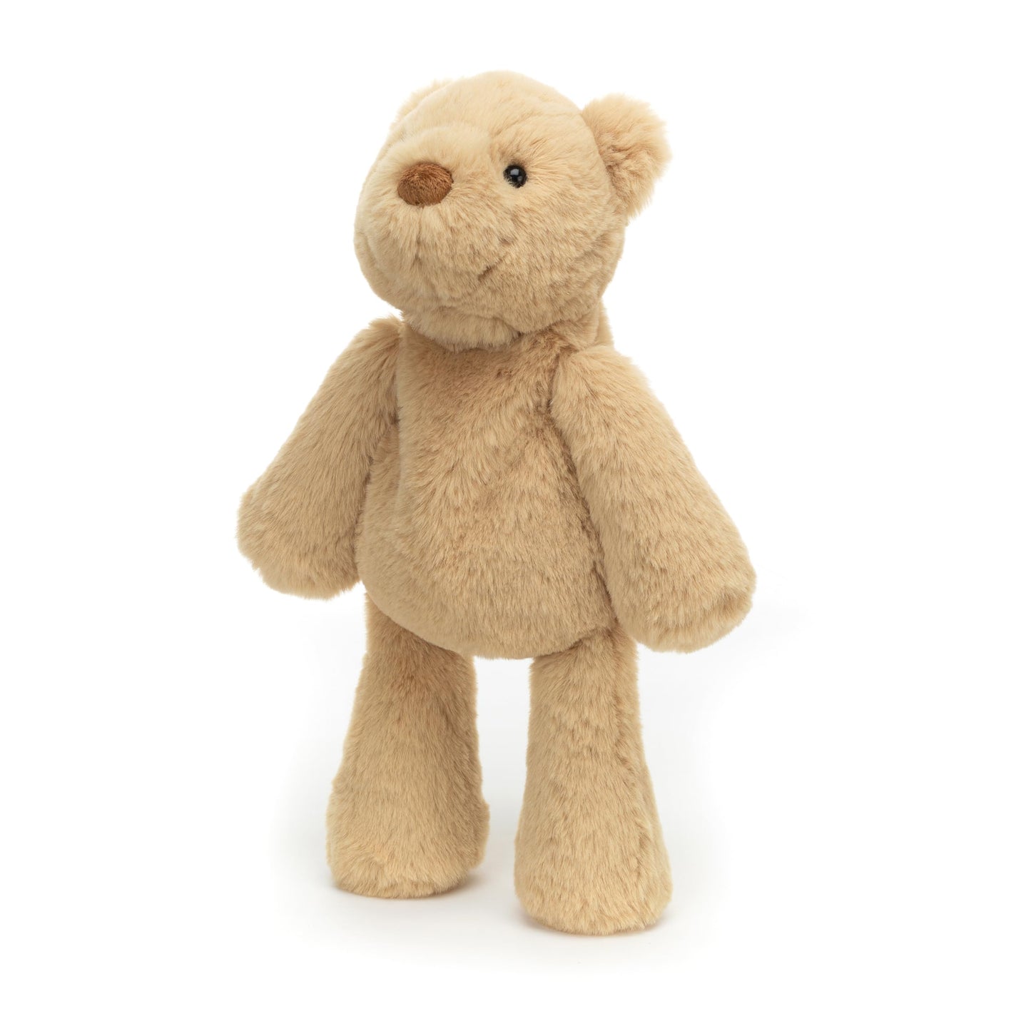 Jellycat Smudge Bear Medium Plush Toy – 9.5in Honey Fur Teddy Bear