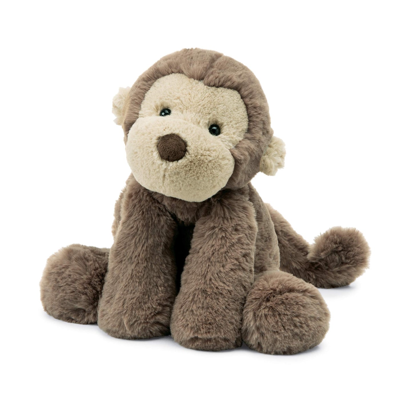 Jellycat Smudge Monkey — Medium Plush Toy | Soft Walnut Fur Monkey Gift