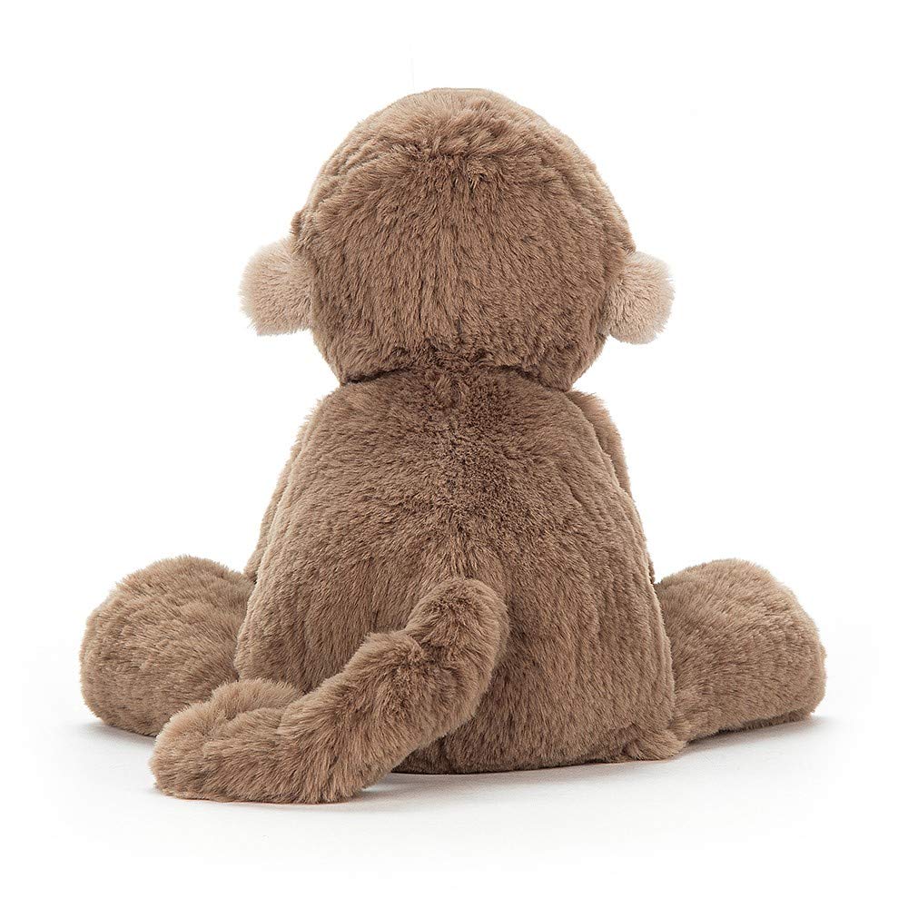 Jellycat Smudge Monkey — Medium Plush Toy | Soft Walnut Fur Monkey Gift