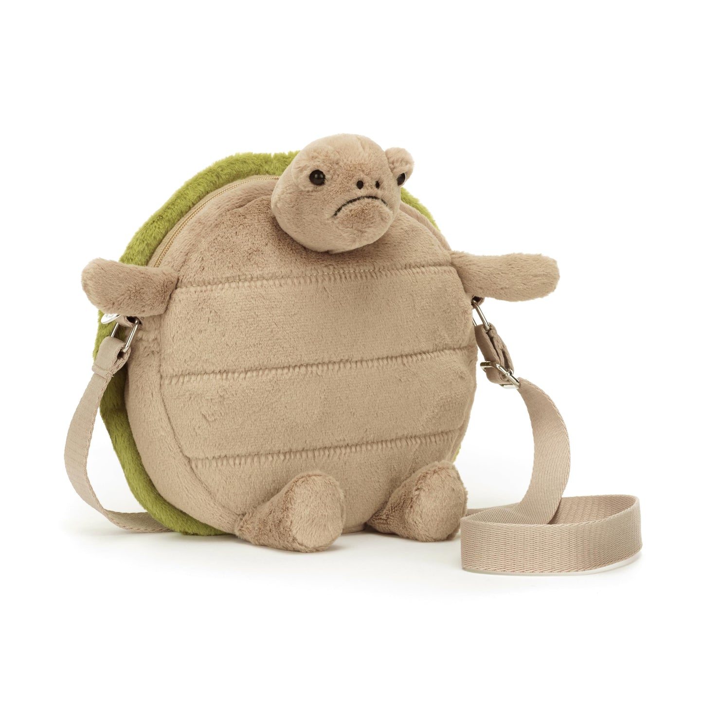 Jellycat Timmy Turtle Plush Bag 10-Inch Crossbody Purse | Soft, Unique Accessory