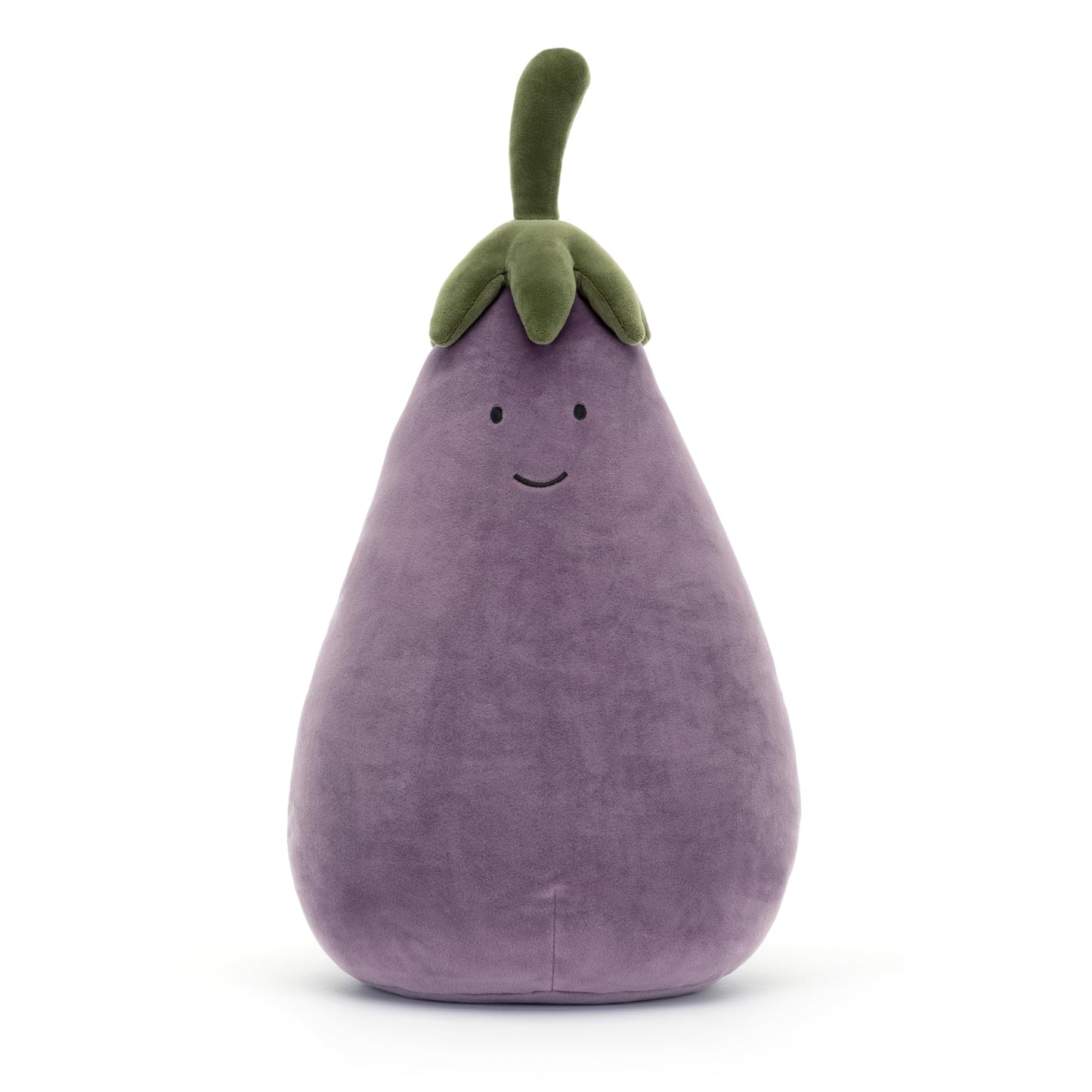 Jellycat Vivacious Vegetable Aubergine Plush Toy – Large 15.7-Inch Eggplant Plush for Cuddles