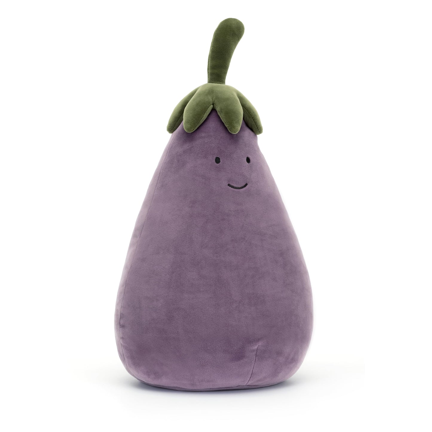 Jellycat Vivacious Vegetable Aubergine Plush Toy – Large 15.7-Inch Eggplant Plush for Cuddles