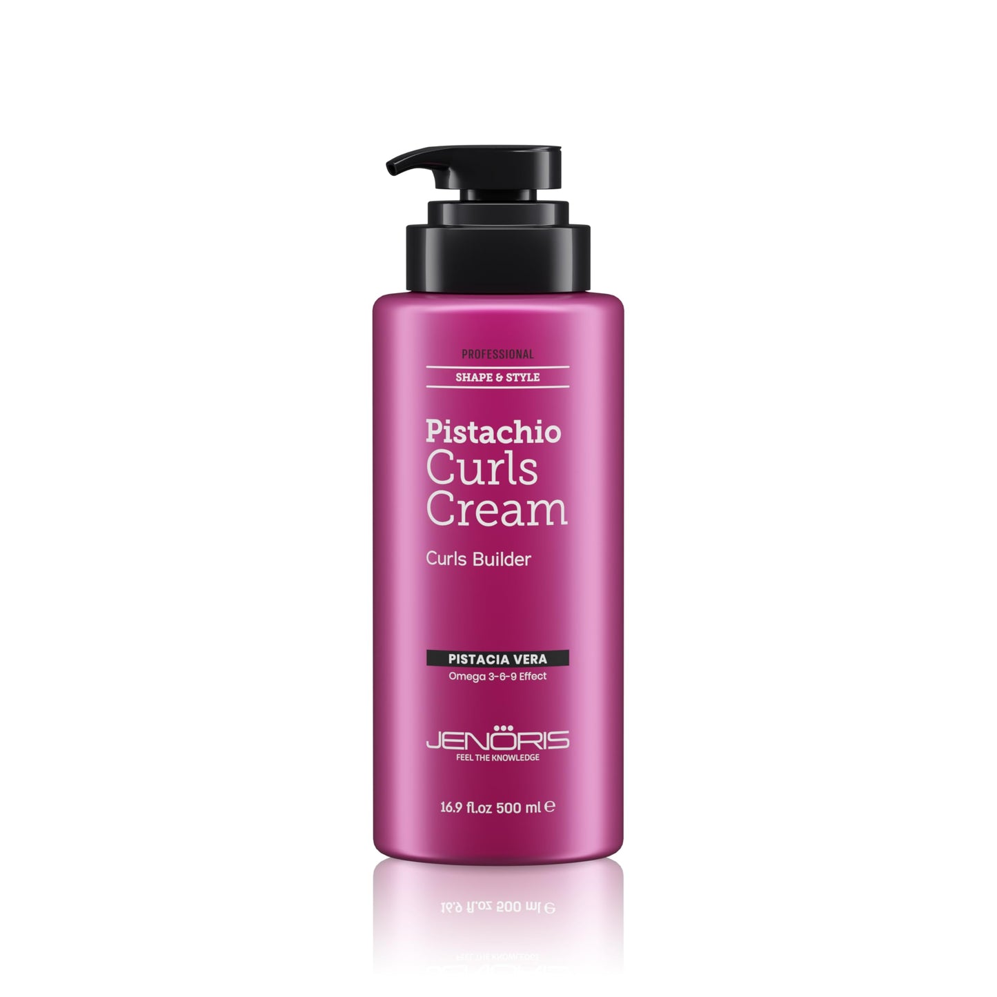 Jenoris Professional Curls Cream – Pistachio Oil Hydration for Defined, Frizz-Free Curls (16.9 fl oz)