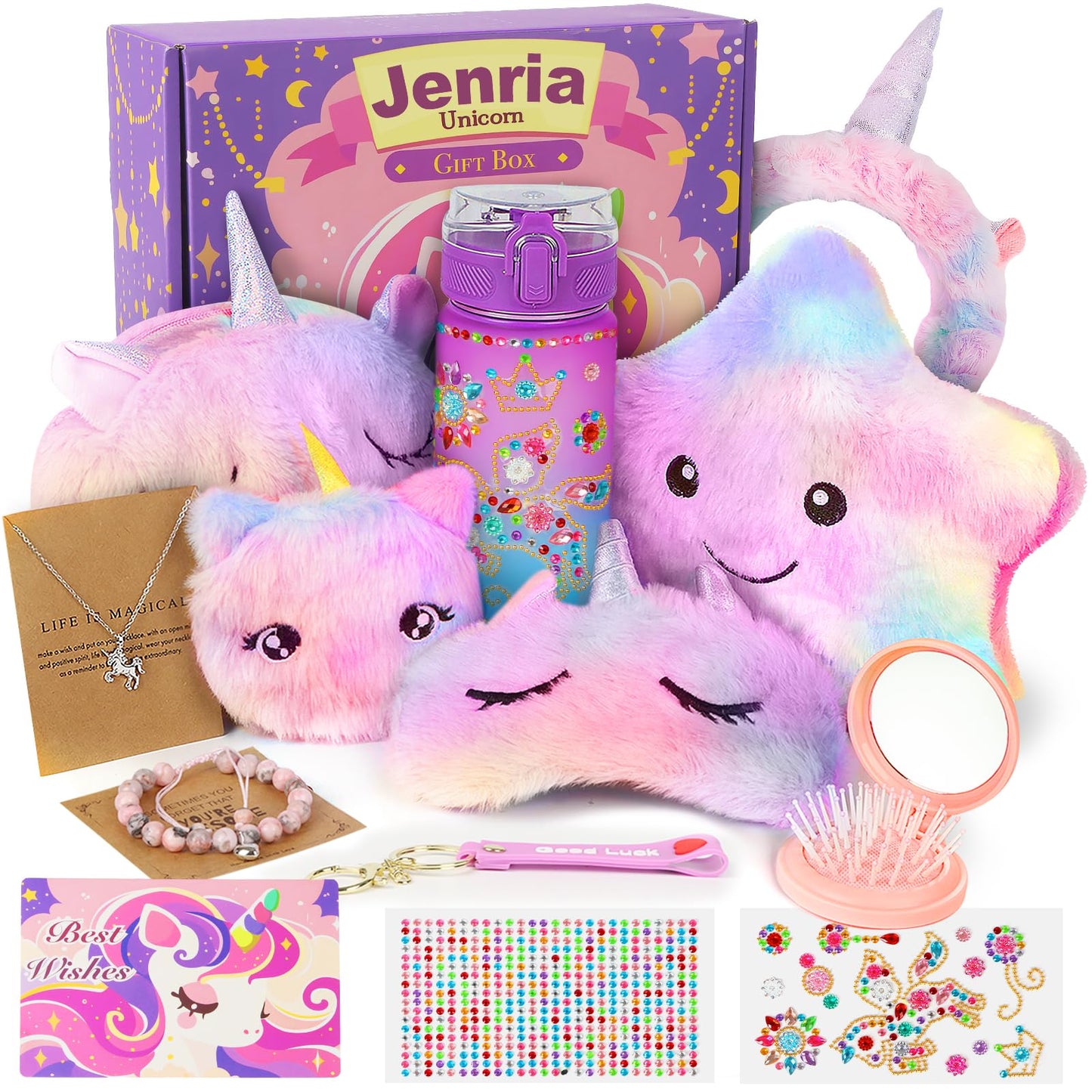 Jenria Unicorn Gift Set for Girls – Valentines Day & Birthday Toys