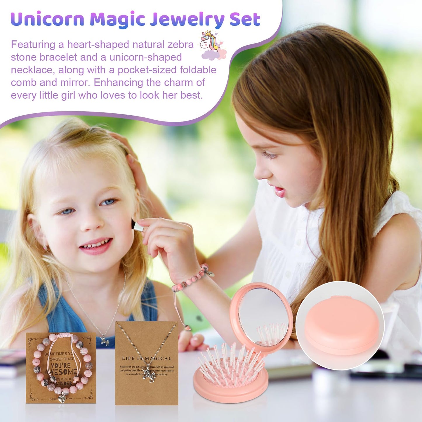 Jenria Unicorn Gift Set for Girls – Valentines Day & Birthday Toys