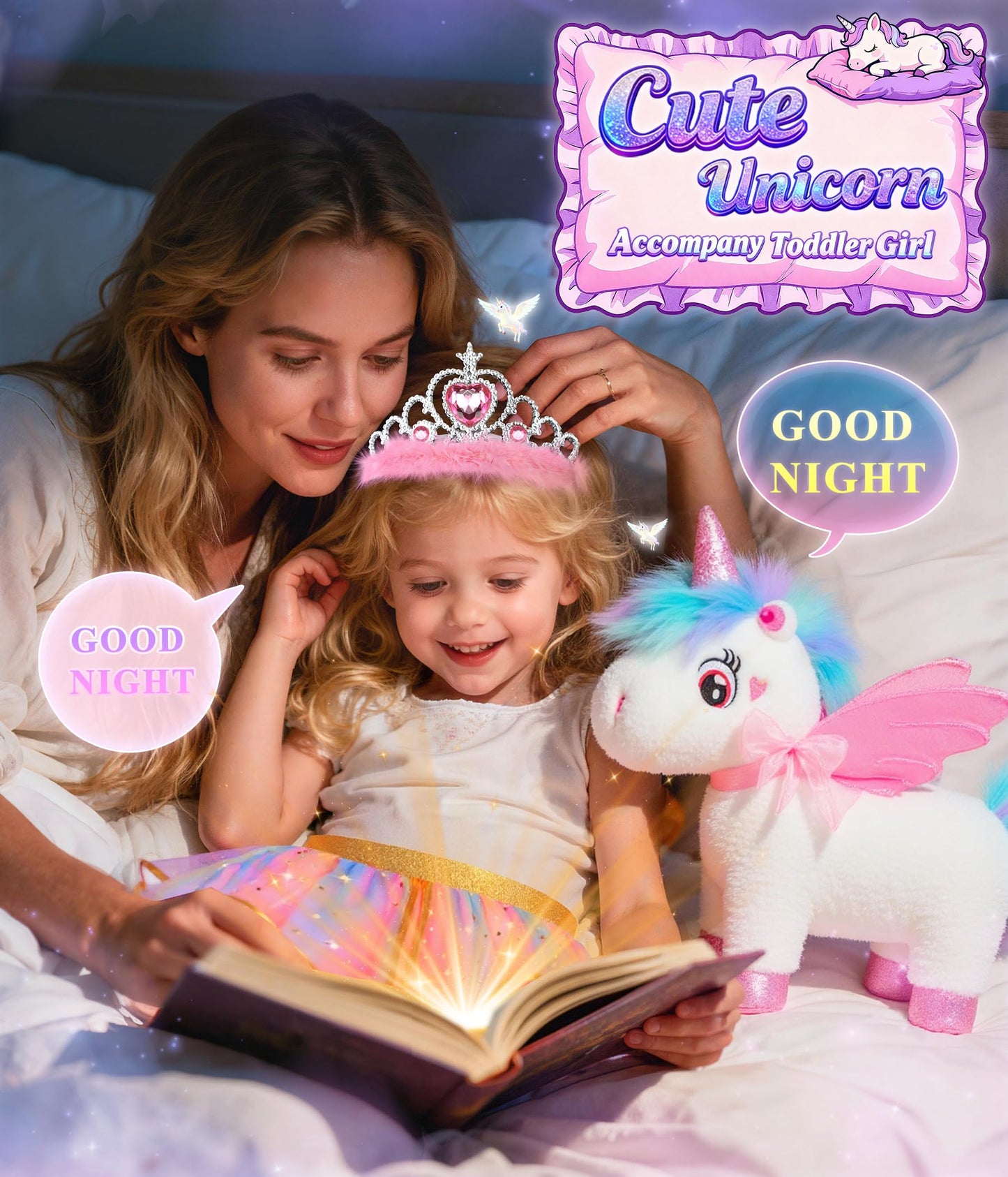 Jeowoqao Unicorn Toys for Girls 4-6 — Interactive Walking, Singing Plush with Painting Kit