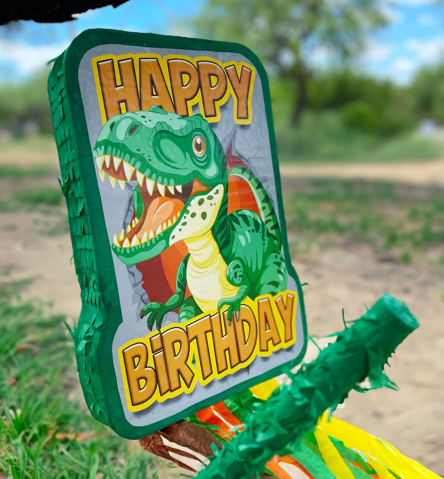 Jergrim Dinosaur Birthday Pinata – 4-Piece T-Rex Party Set for Dino Celebrations