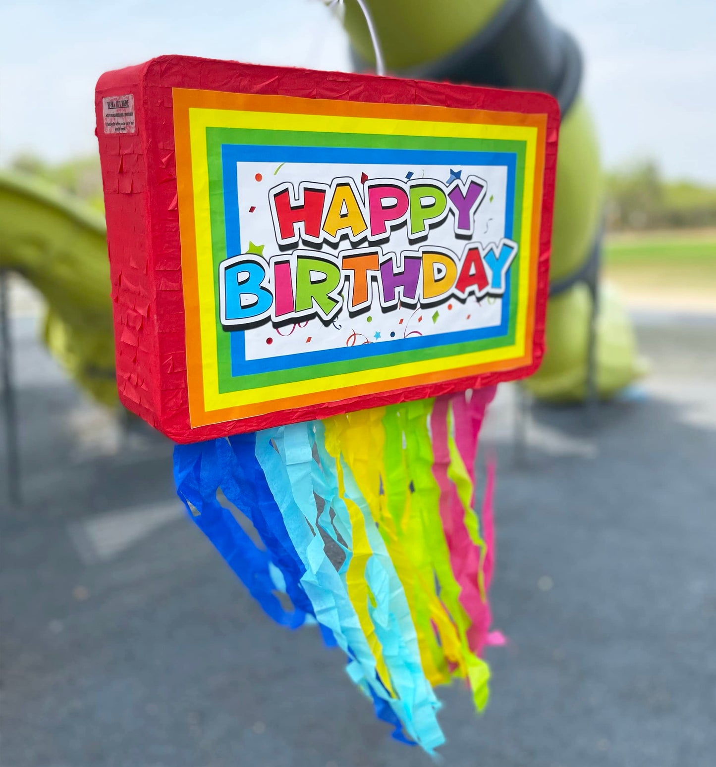 Jergrim Birthday Piñata 4-Piece Set – Colorful 16x10x3 in Party Decorations
