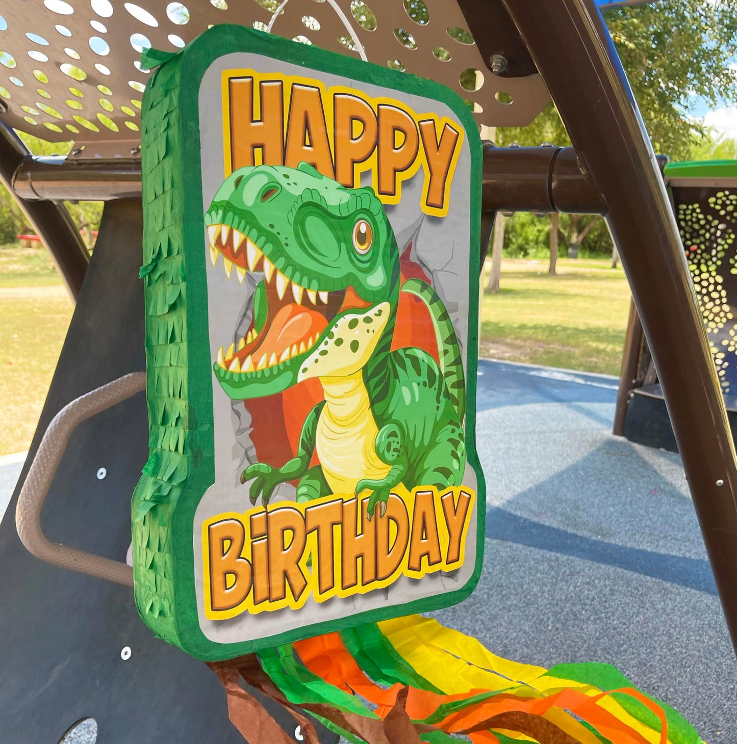 Jergrim Dinosaur Birthday Pinata – 4-Piece T-Rex Party Set for Dino Celebrations