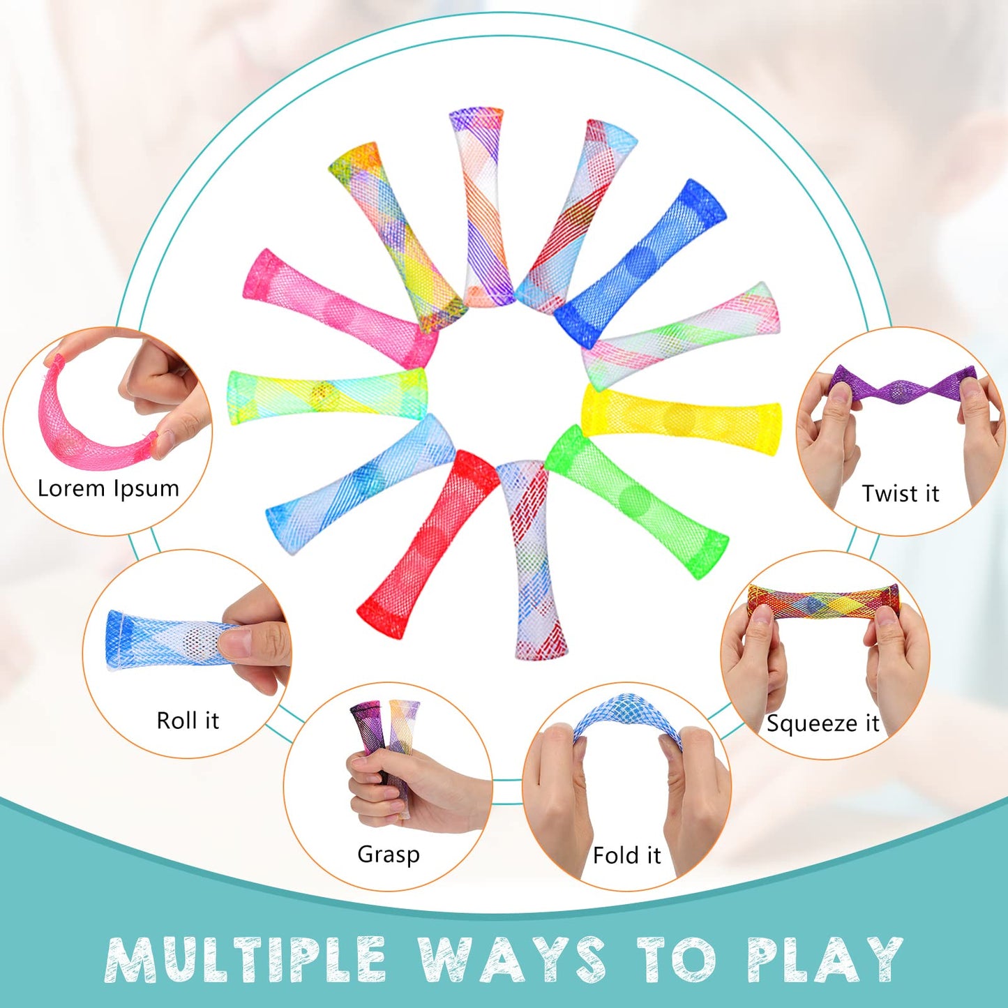Jerify 200-Piece Marble Mesh Fidget Toys – Silent Stress-Relief for Adults & Classrooms
