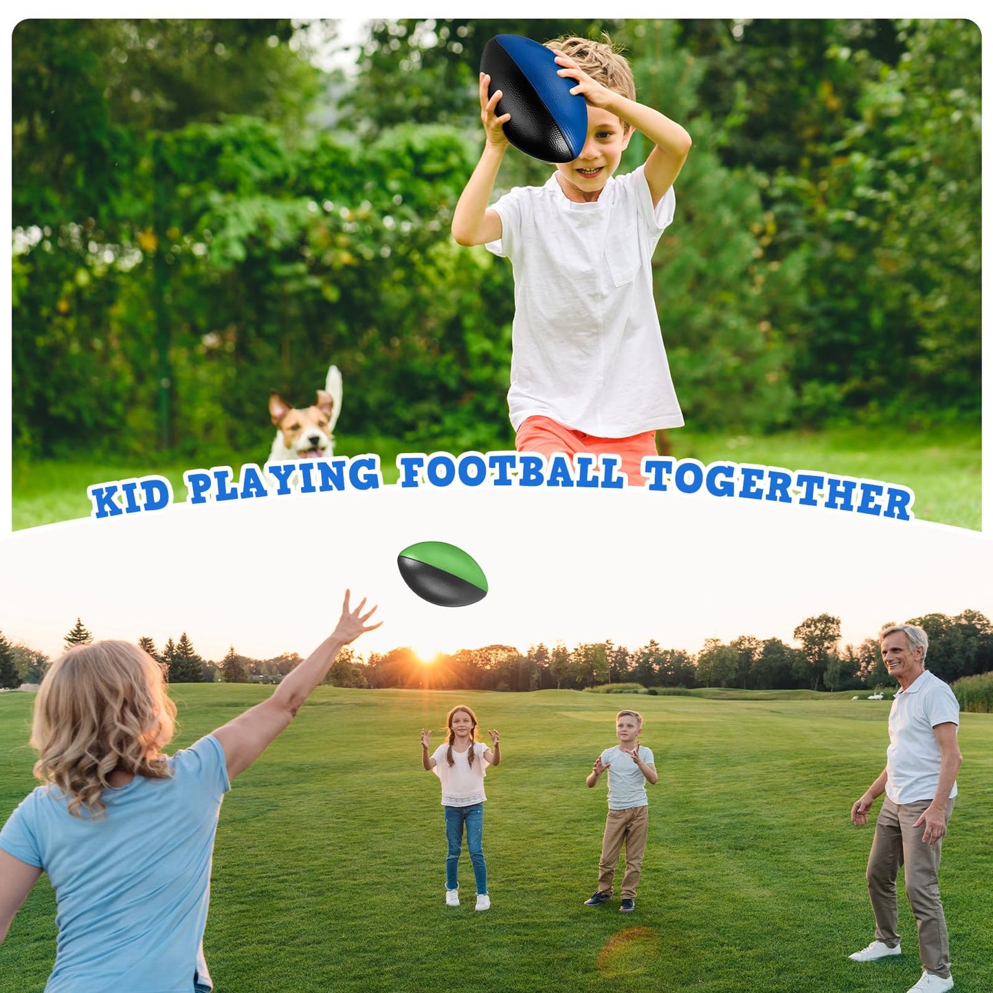 Jerify 12 Pcs Mini Foam Footballs – 7 Inch Spiral Design for Kids Indoor Outdoor Play
