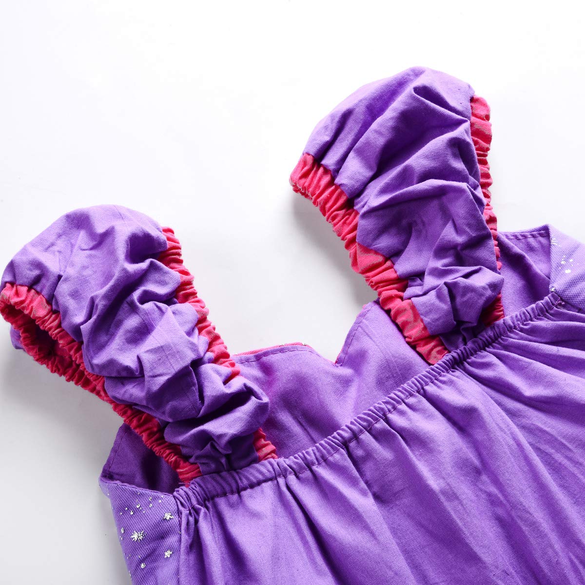JerrisApparel Girl Princess Costume Dress (4T, Purple) – With Accessories